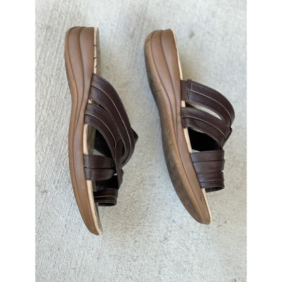 Baretraps Janice Brown Casual Strappy Toe Loop Sandals Women’s 8.5W Wide Comfort - Picture 4 of 6